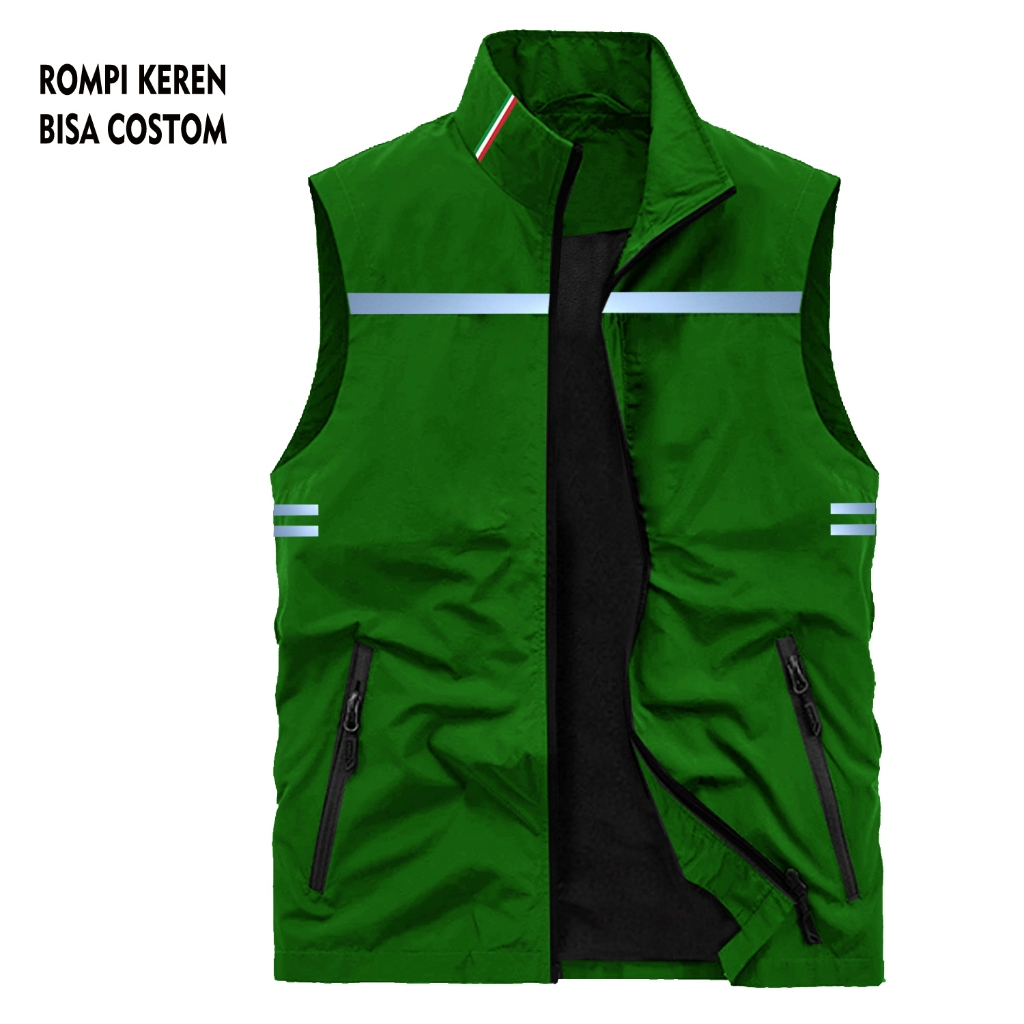 Rompi Polos, Rompi Keren, Rompi Olahraga, Rompi Pria Wanita