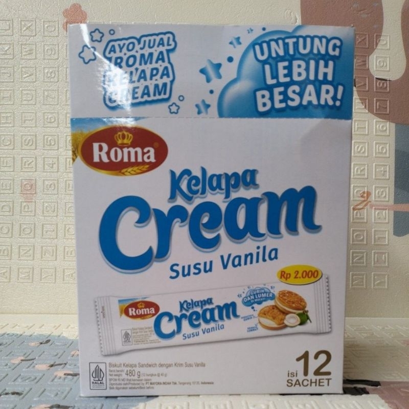 

Biskuit Roma kelapa cream