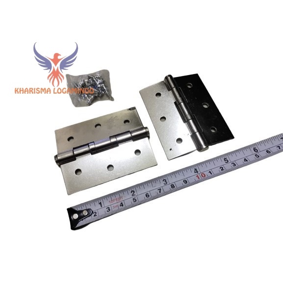 KLP-Engsel Pintu 4 Inch Jendela Tebal Silver HPP 4"