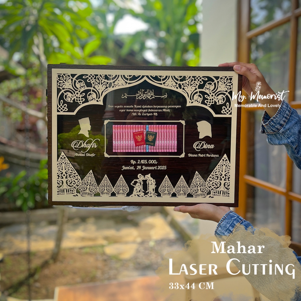 Mahar Laser cutting Mahar Laser Mahar plywood akrilik warna cream