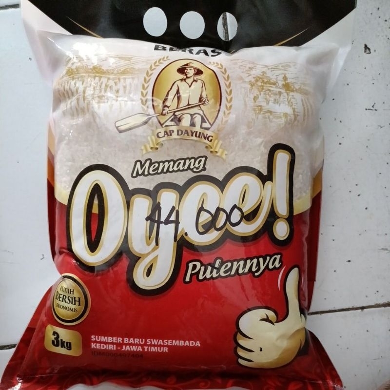 

beras oyee kemasan 3 kg
