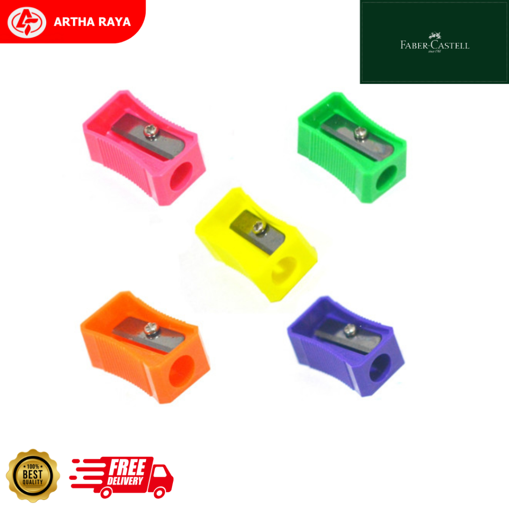 

Rautan Pensil Faber Castell / Sharpener Pencil Faber Castell 100 LV / Serutan 5 Warna