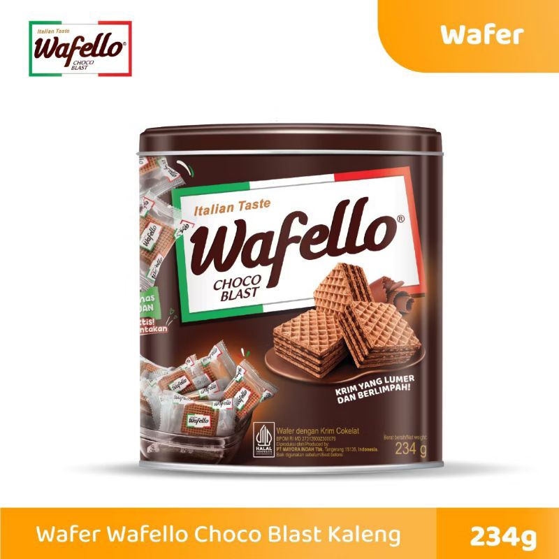 

Wafello Kaleng, Wafer Wafello Kaleng, Jajan Wafer Kaleng Renyah