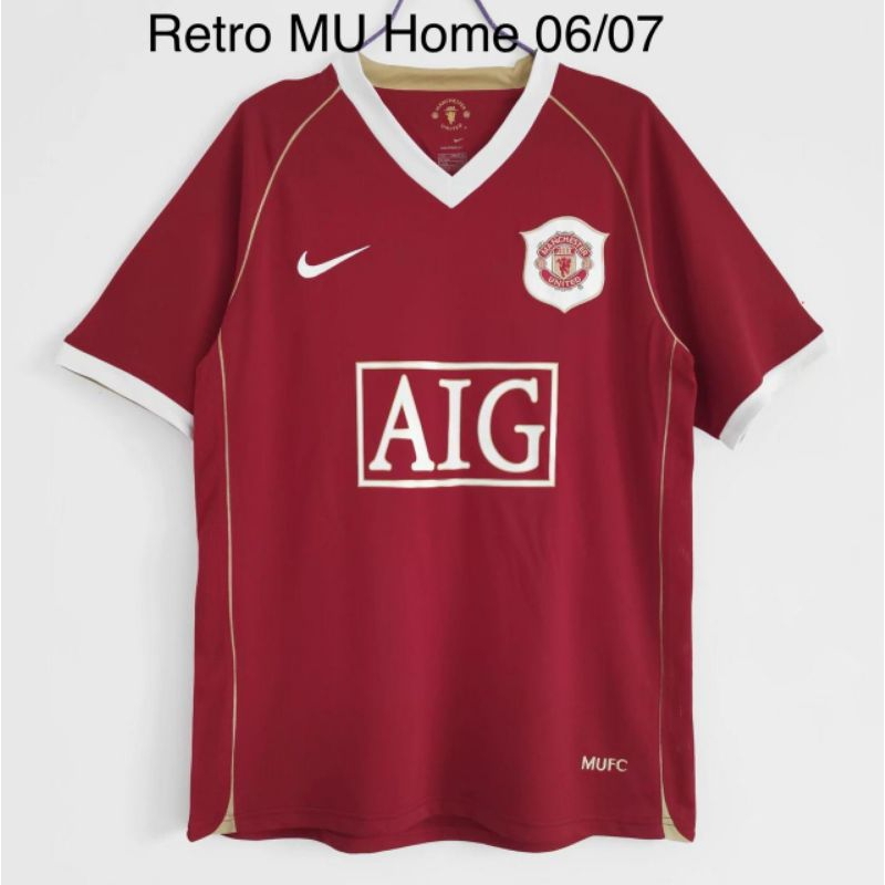 RETRO JERSEY BOLA MU HOME, AWAY AIG 2006/2007 & 2008 GRADE ORI IMPORT