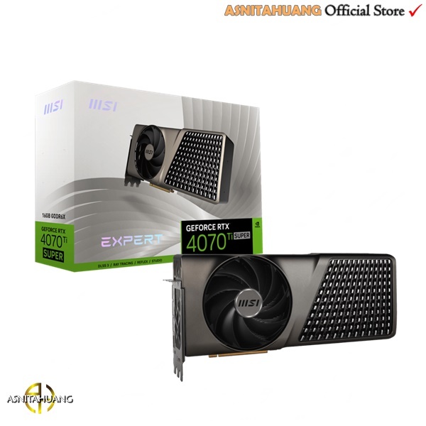 VGA MSI GeForce RTX 4070 Ti SUPER 16GB GDDR6X - Expert