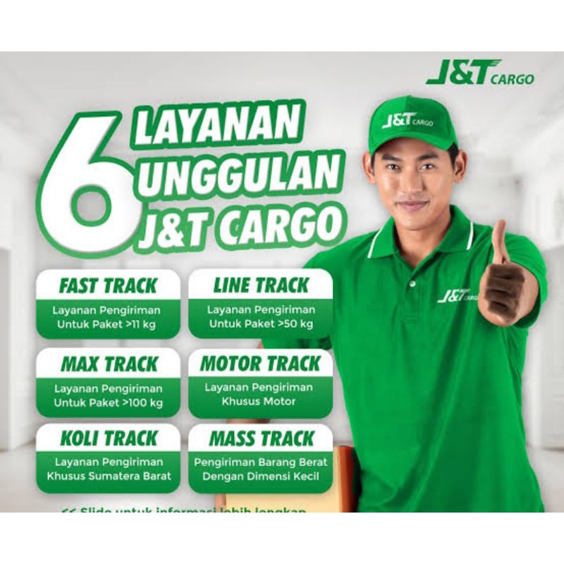 BAJU KAOS KERAH JNT CARGO ORIGINAL UKURAN L BONUS LANYARD ID CARD