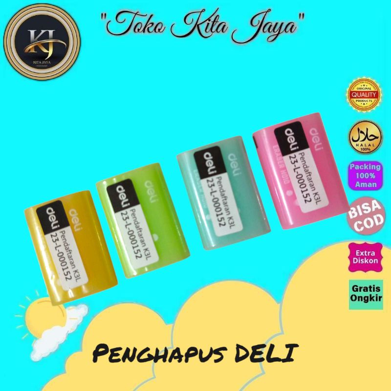 

Penghapus Karet DELI (1 Pcs)