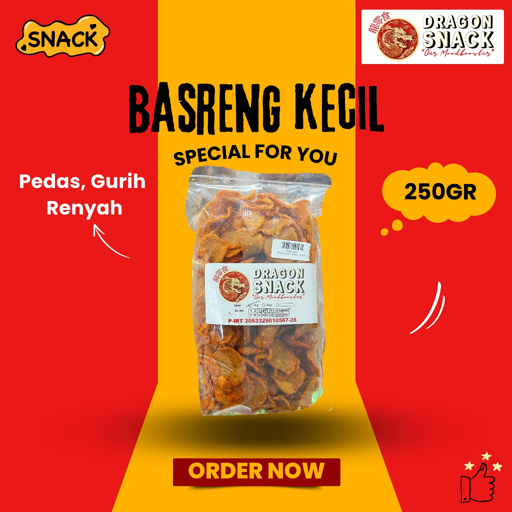 

BASRENG KECIL PEDAS ENAK 250GR (DRAGON SNACK)