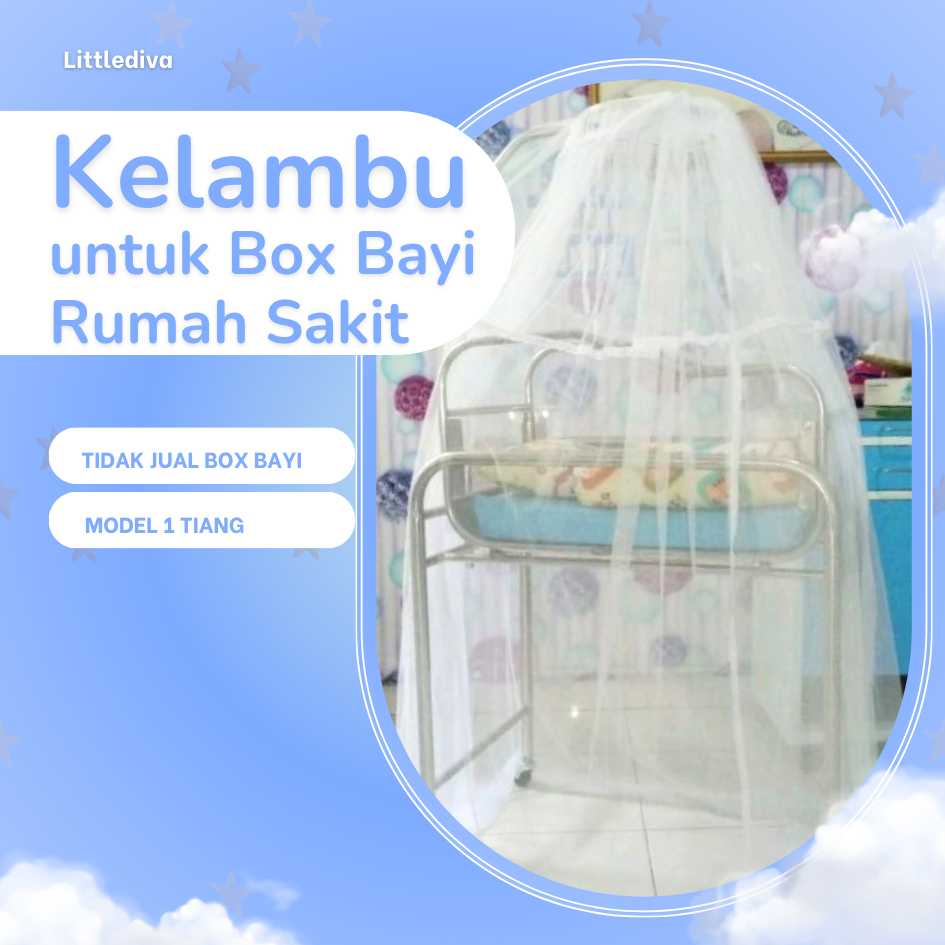 KELAMBU BOX Bayi Rumah Sakit kelambu tidur anti nyamuk selambu jaring anti nyamuk