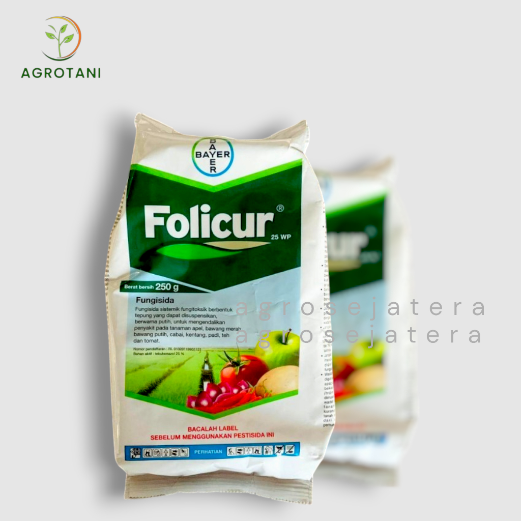 [FOLICUR 25 WP] FUNGISIDA PENGENDALI PENYAKIT TANAMAN || KEMASAN @250GR