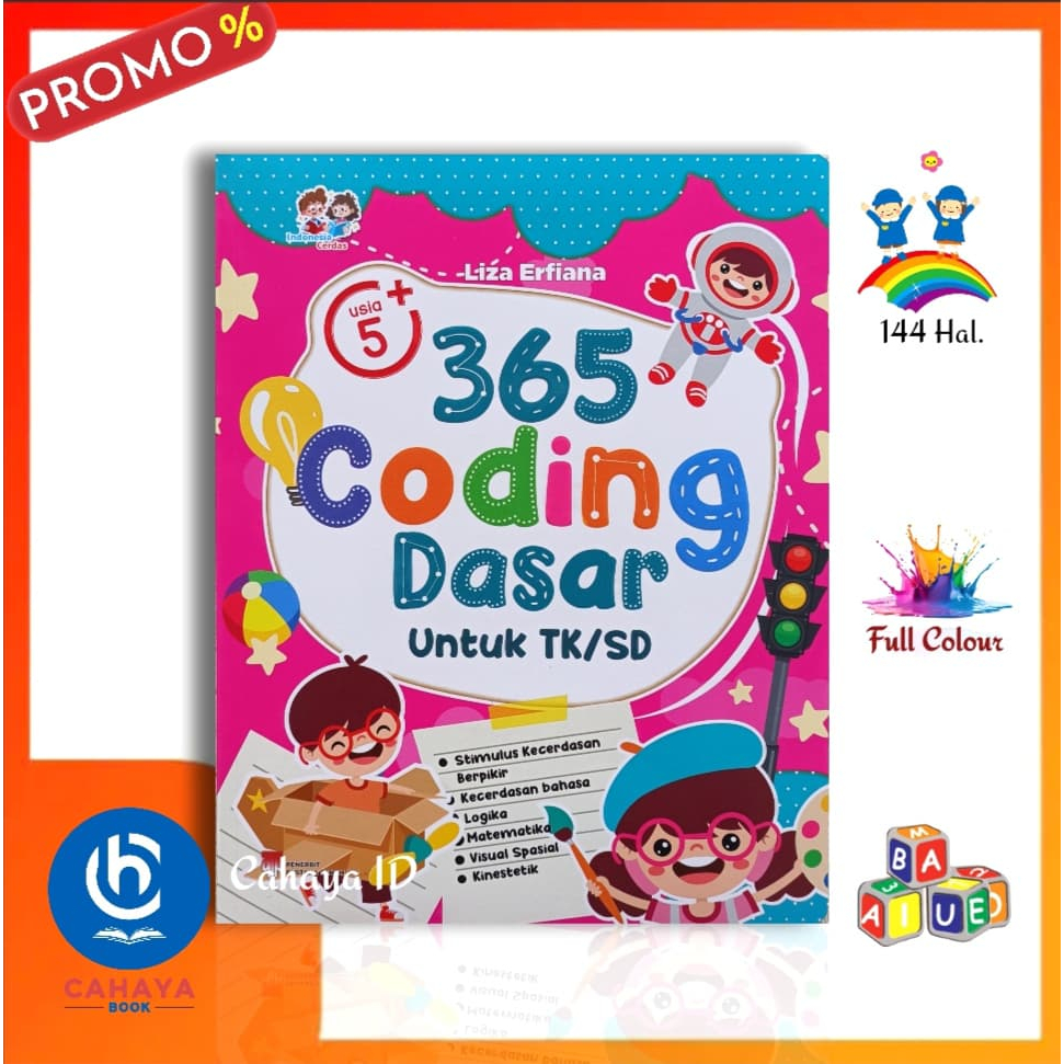 Buku Anak 365 Coding Dasar Untuk TK/SD Full Colour