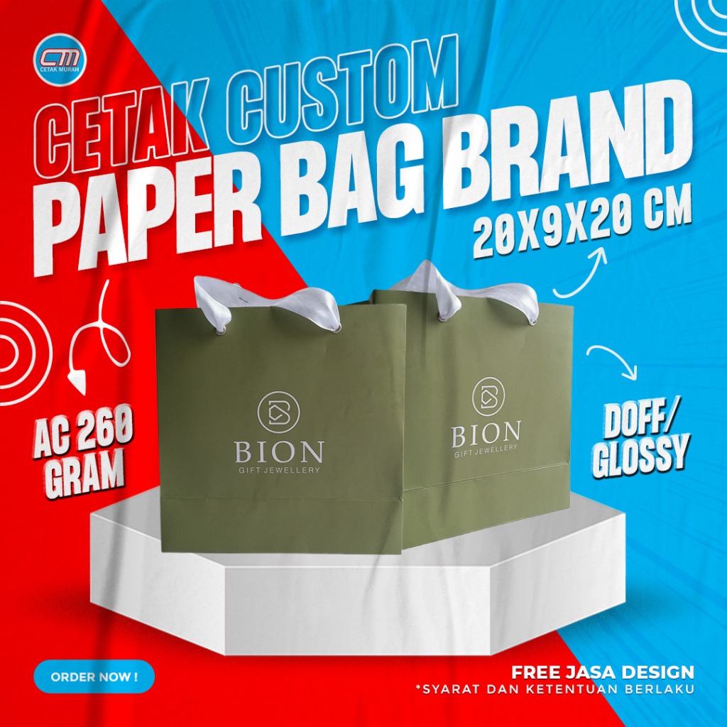 

Paperbag Custom/ Paperbag kecil/ Paperbag Gift/Paperbag Bion
