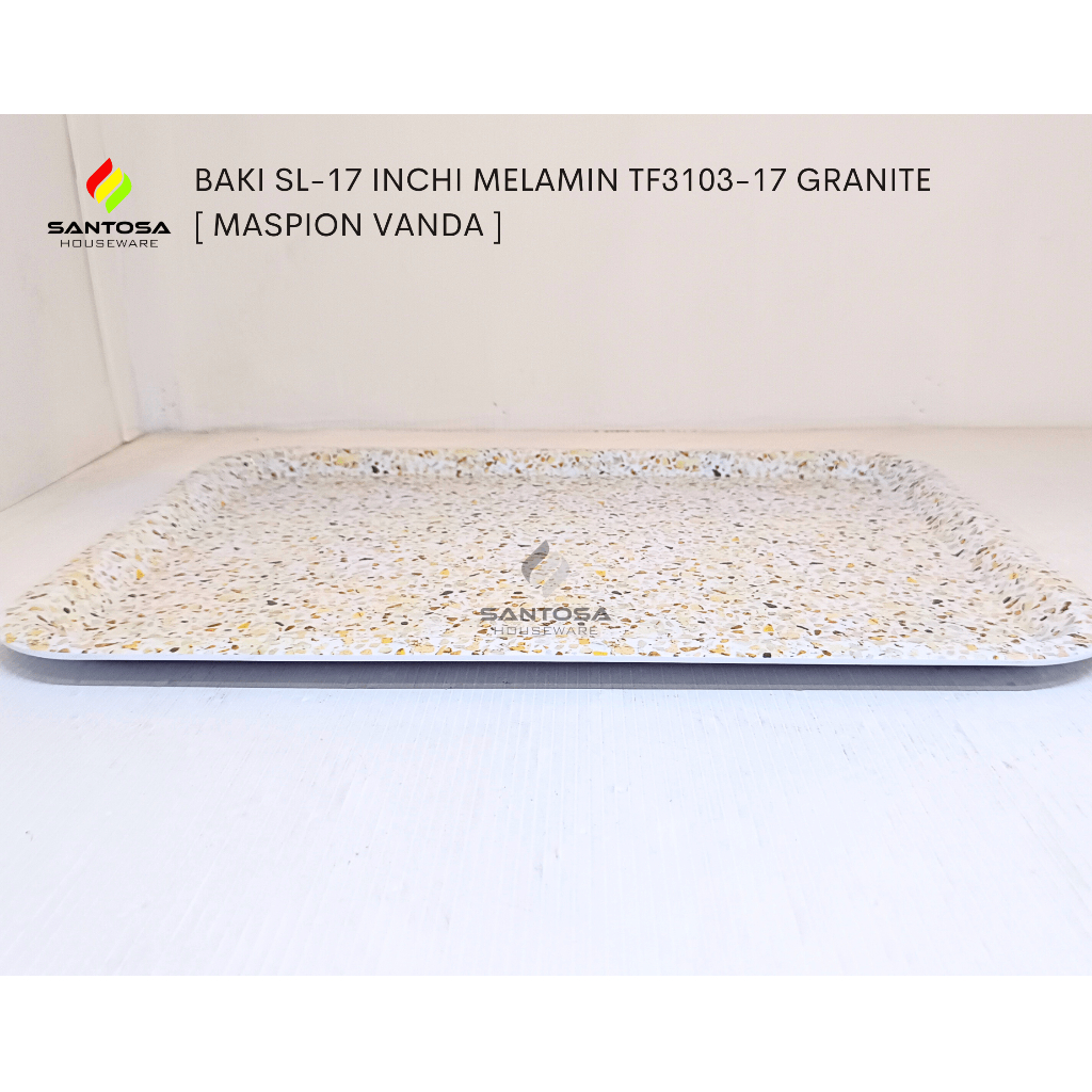 Nampan Baki SL 17 Inchi Melamin TF3103-17 Granite [ Maspion Vanda ]