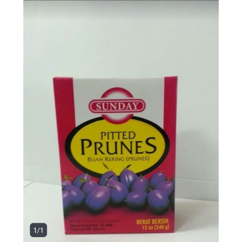 

Sunday Pitted prunes 340 gr-1CARTON