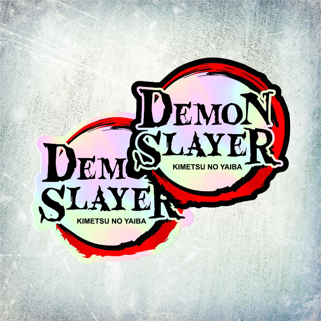 

STICKER HOLOGRAM LOGO ANIME DEMON SLAYER KIMETSU NO YAIBA