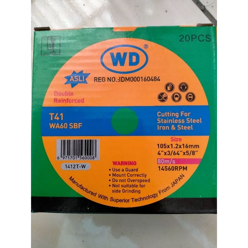 WD resibon pemotong besi, Batu pemotong