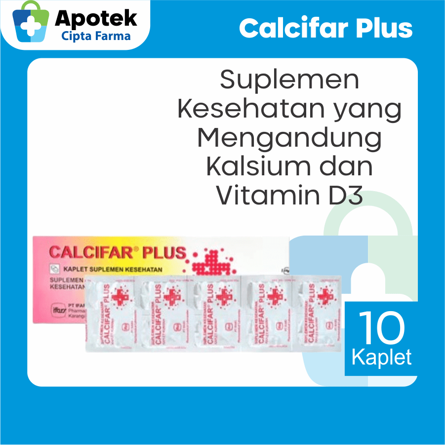 Calcifar Plus Calsifar Calcsifar Plus Kalsium Calsium Vitamin D3 Vit D3 Suplemen Kesehatan Tulang da