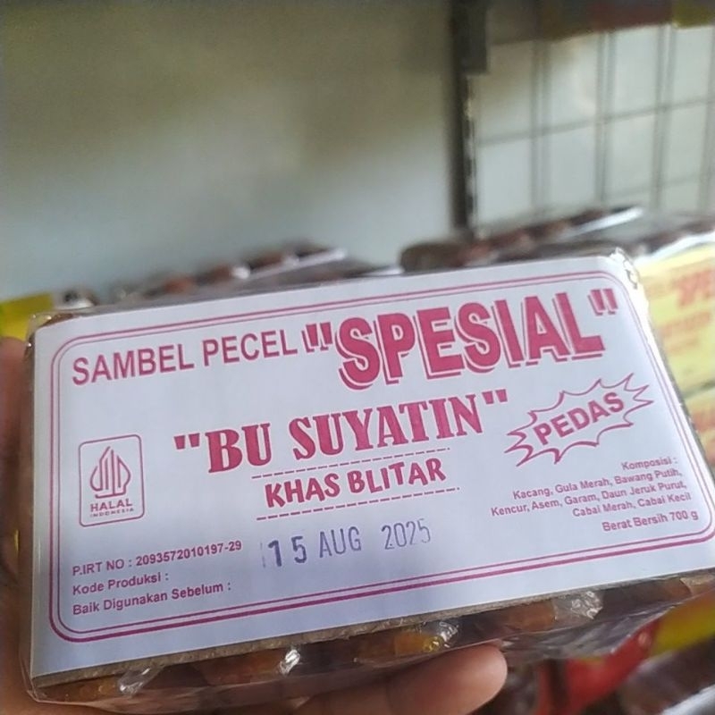 

SAMBEL PECEL SPESIAL"BU SUYATIN" PEDAS 700gram