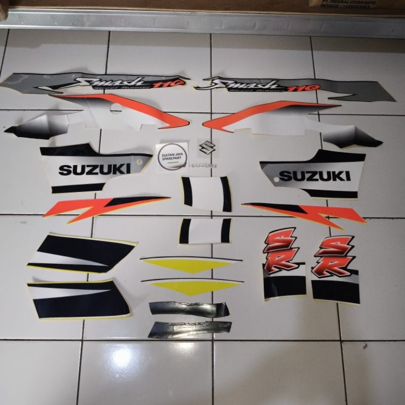STRIPPING SET SUZUKI SMASH 110 BLACK YELLOW 05 ORIGINAL SGP