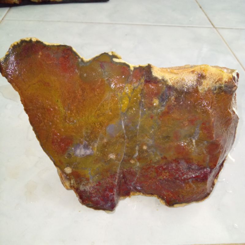 Original Batu Akik Lumut Pancawarna HQ