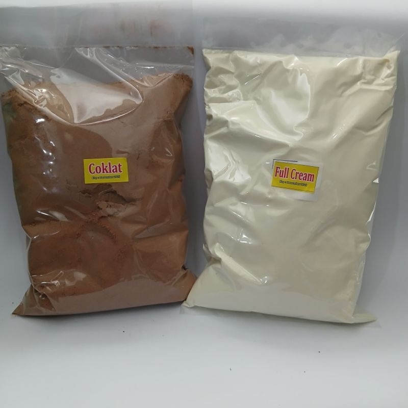 

susu bubuk full cream 1kg, dankau putih coklat