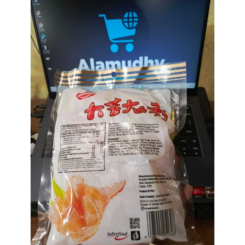 

Naraya Permen Jelly Jeruk Mandarin 500gr HALAL