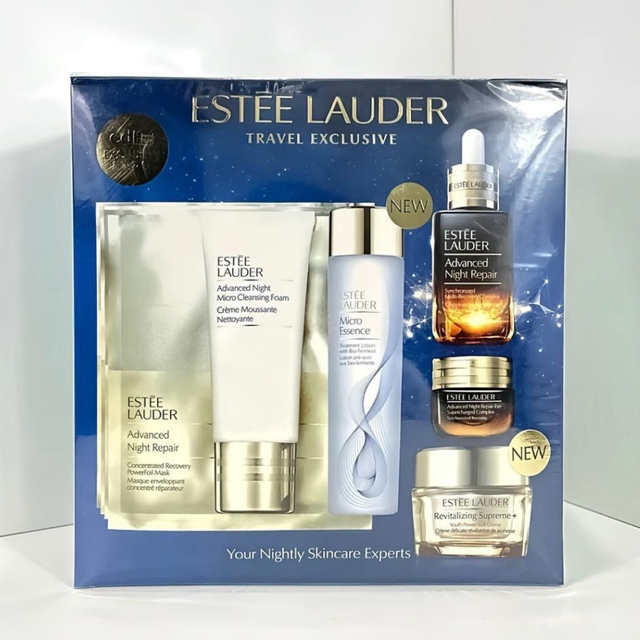 Estee Lauder 6-piece set/Estee Lauder Advance Night Repair Eye Cream 15ml/ Face Serum 50ml/ Micro Cl