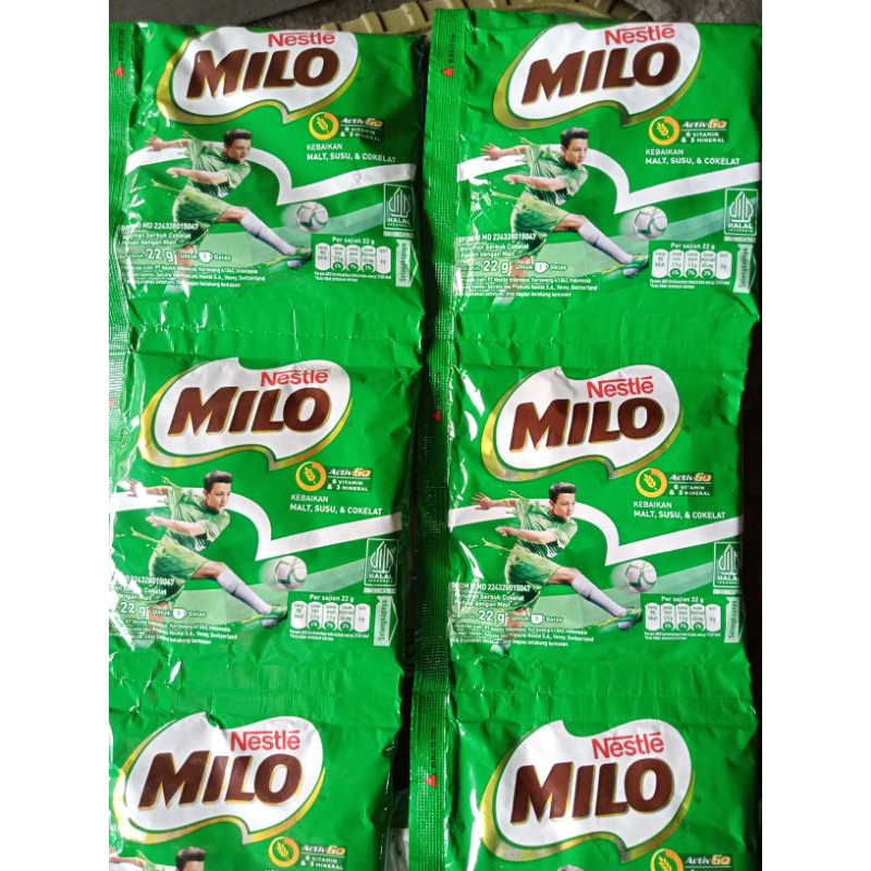 

Milo sachet 22 gram renceng