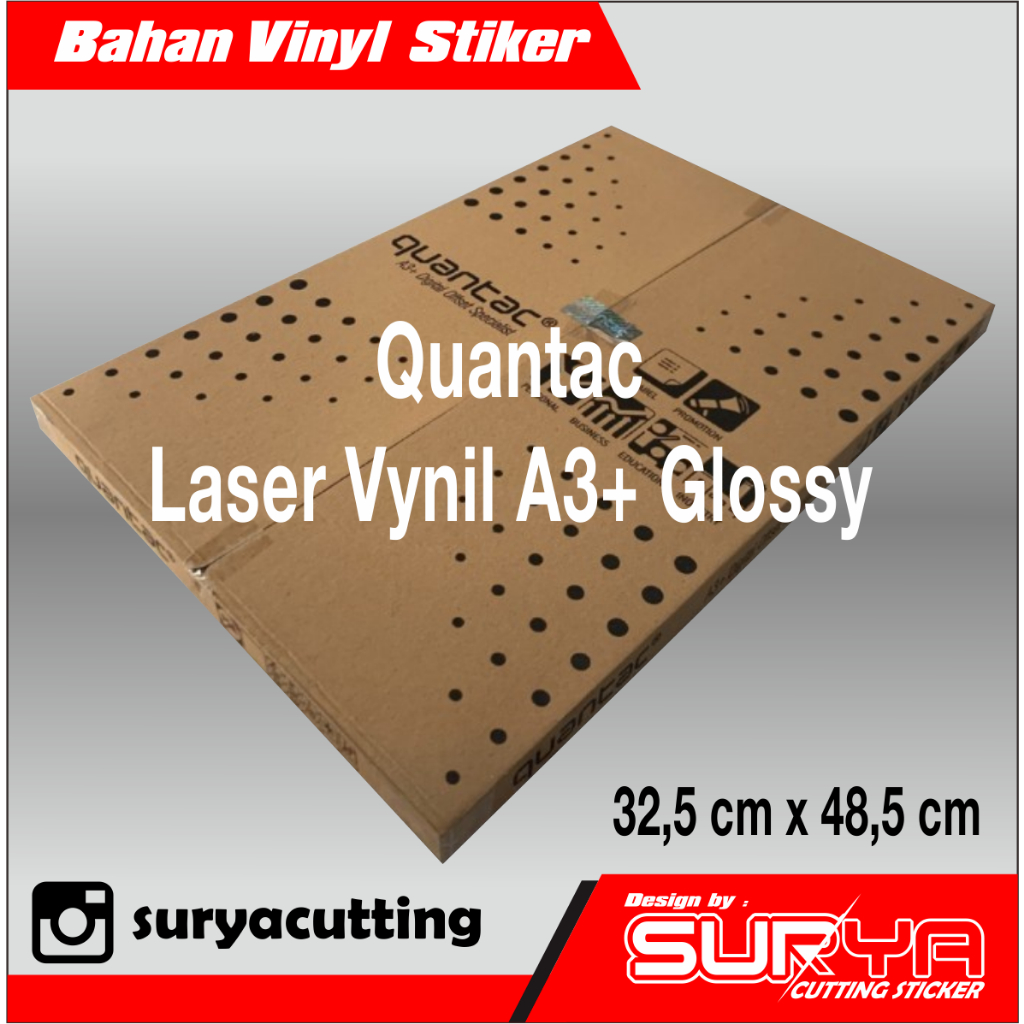 

Bahan sticker vynil Quantac A3+ Glossy