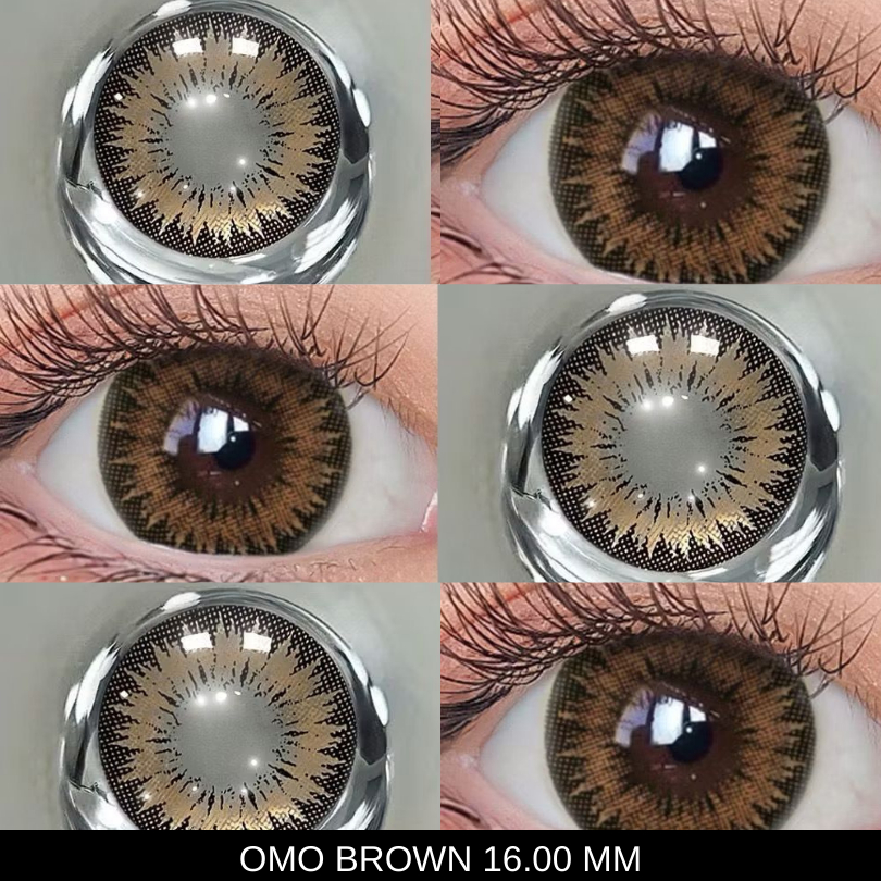 MURAH Softlens MISTIQUE (OMO) Black / Gray / Brown -425 s/d -600