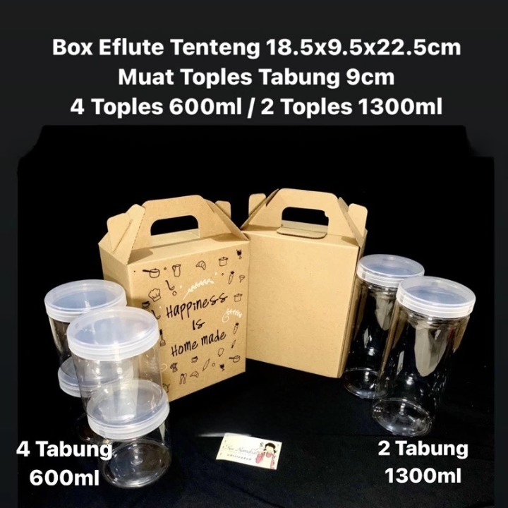 

Box Elfute Tenteng Muat Toples Tabung 9cm Hapiness Hitam 18.5x9.5x22.5cm