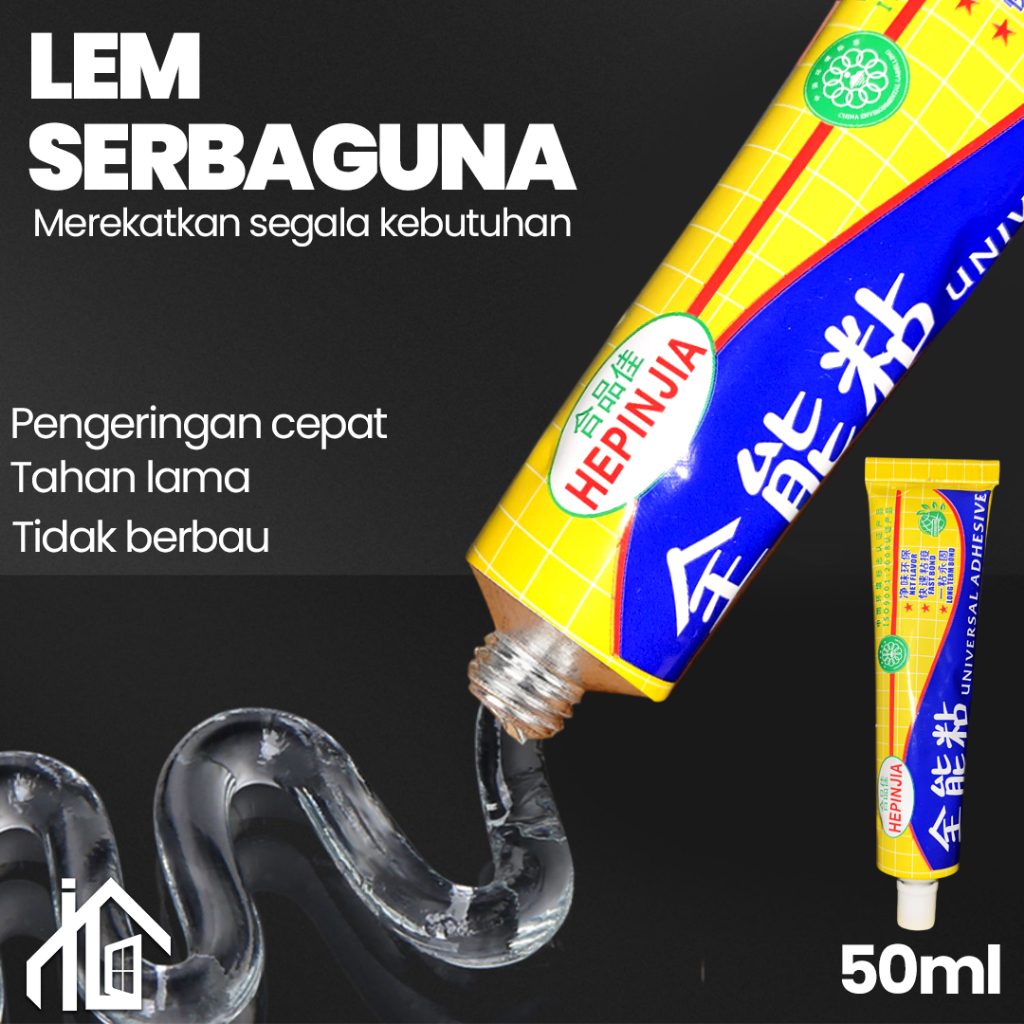 

Lem serbaguna super kuat cair bening 50ml