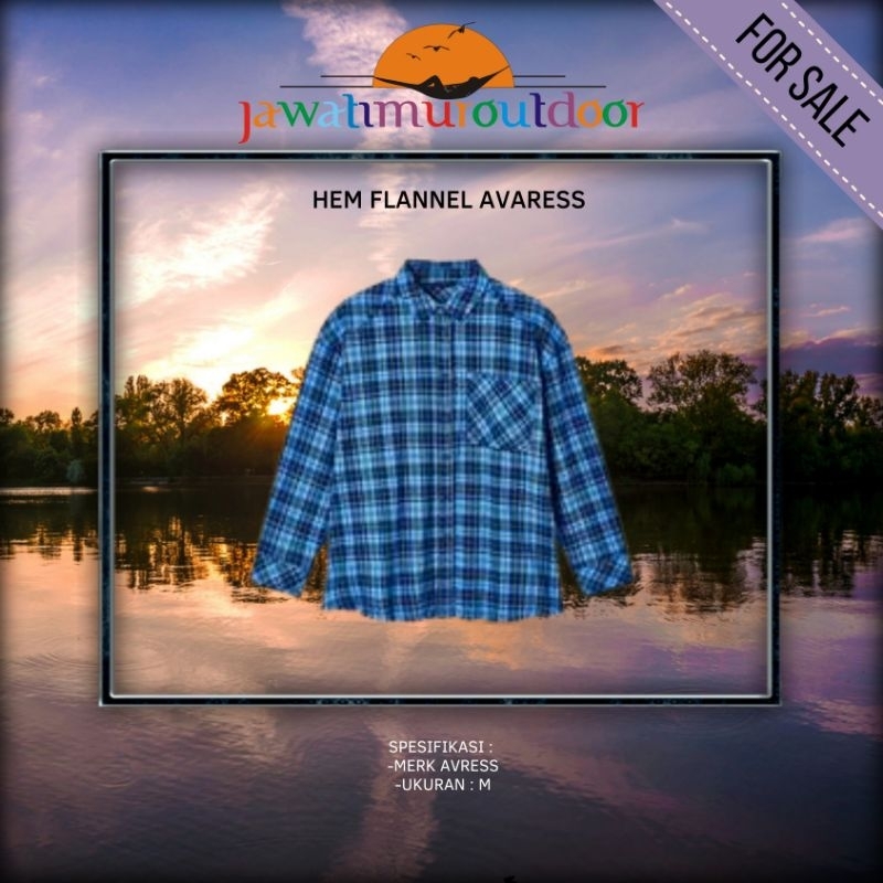 Hem Flanel Kemeja Flanel Outdoor Avaress