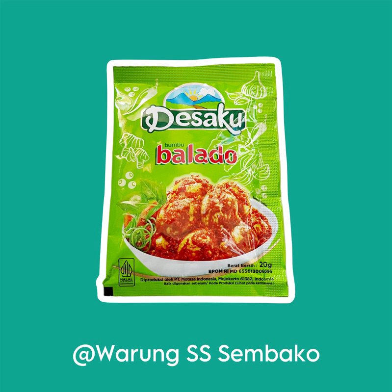 

Desaku Telur Balado Bumbu Masak Instant 1 sachet