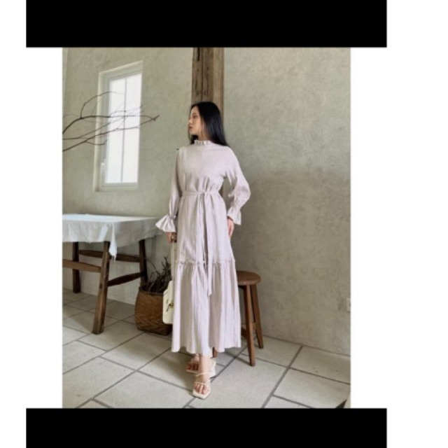 [preloved] Nadine Dress | Dress A Line | Gaun Wanita | Flowy & Adem | Fashion Muslim |  Dress Raya G