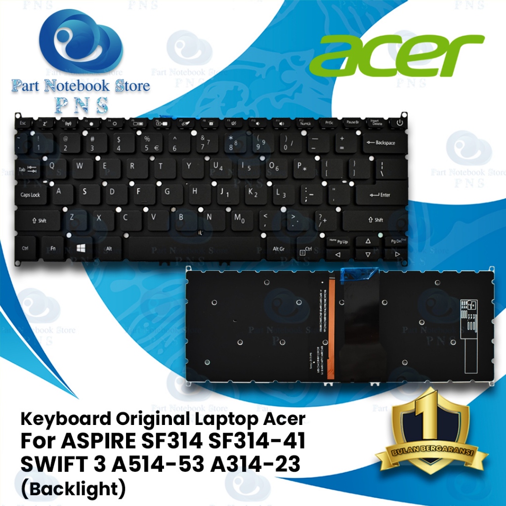 Keyboard Original Acer SF314 Series swift 3 SF314-41 SF314 (Backlight)