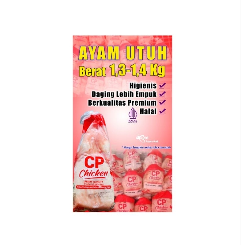 

ayam karkas CP 1 ekor