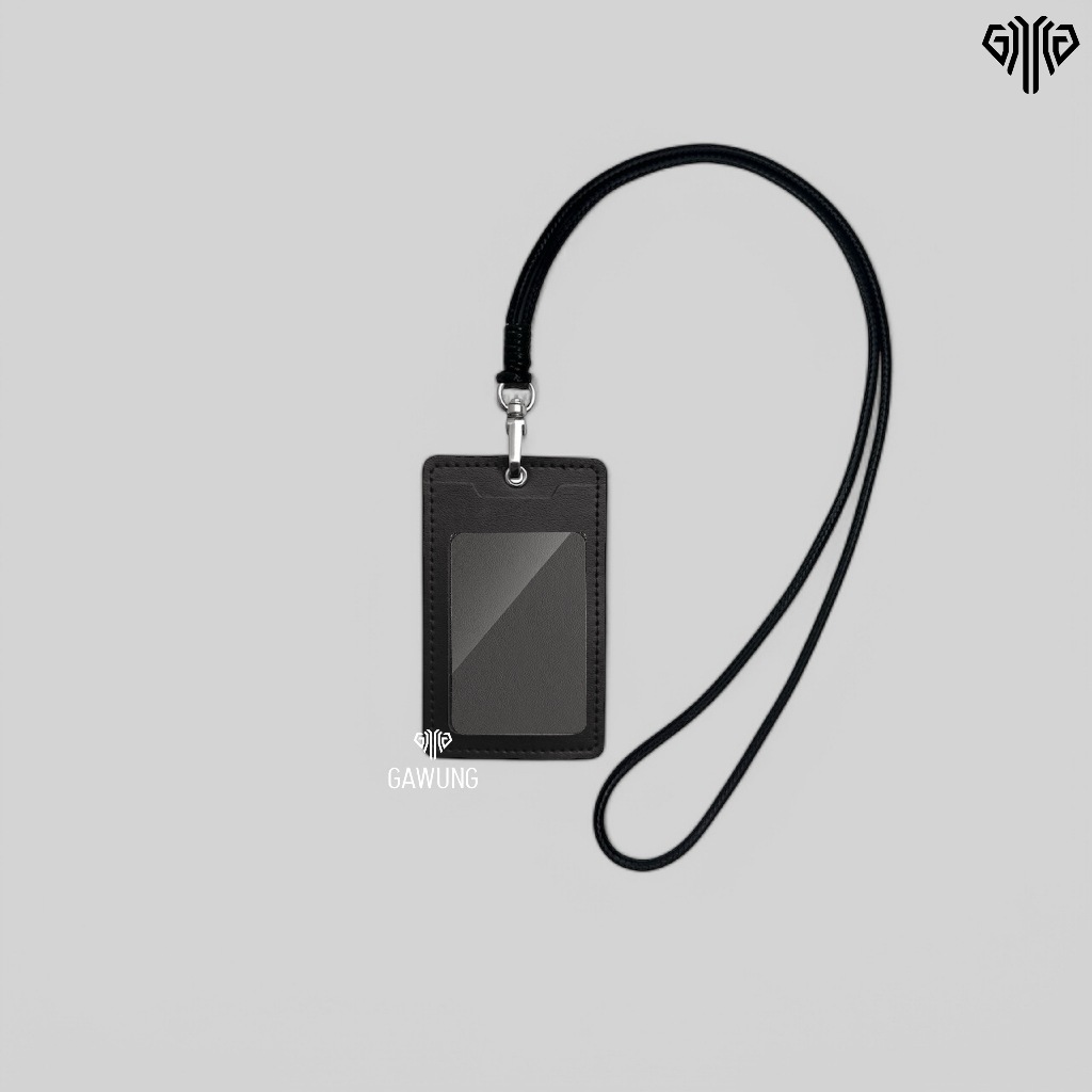 

RB ID Card Holder Lanyard Kulit Aws Kalung Name Tag Kantoran CHAWSS