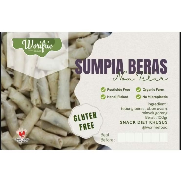 

Sumpia beras non telur 100gr