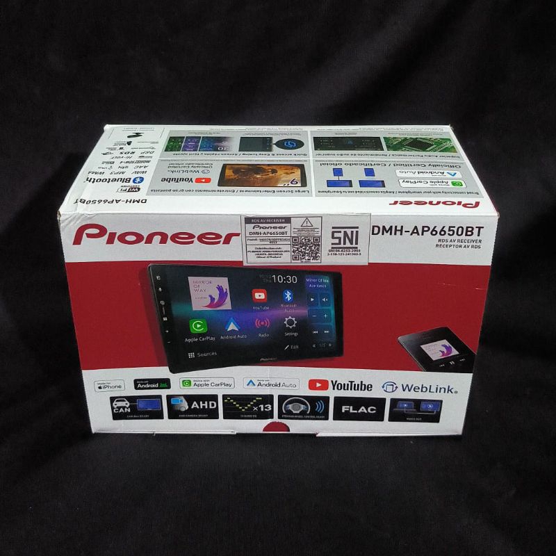 Pioneer DMH-AP6650BT - Head Unit Pioneer Car Android Auto Plus Apple Car Play Original Garansi Resmi