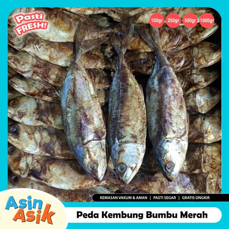 

Ikan Peda Kembung Bumbu Merah Premium Kualitas Super Segar Fresh Kemasan Vakum Aman