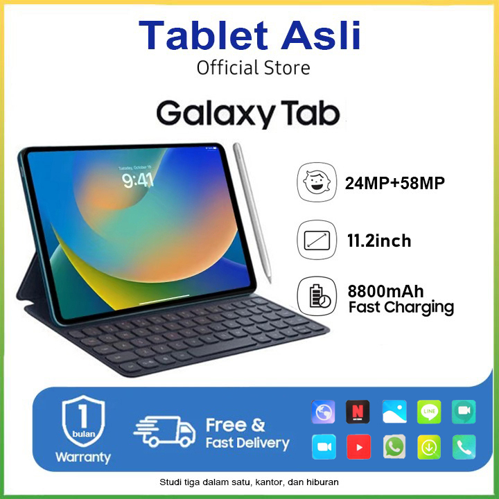 Hancdon Tablet android XPad (16GB+1024GB)11.6inch"lPS Screen TabletAndroid 12 8800 mAhDual Sim Carda
