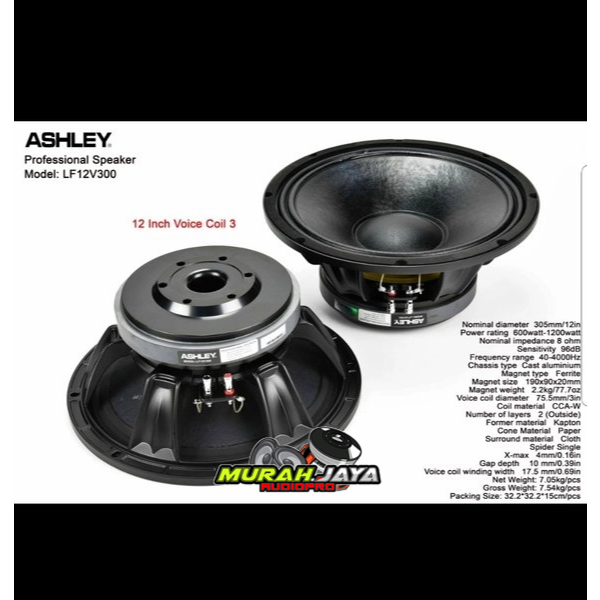 SPEAKER ASHLEY 12 INCH LF12V300