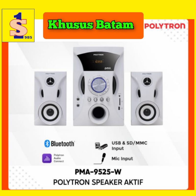 SPEAKER POLYTRON PMA-9525W BLUETOOTH Karaoke/Speaker Aktif usb (KHUSUS BATAM)