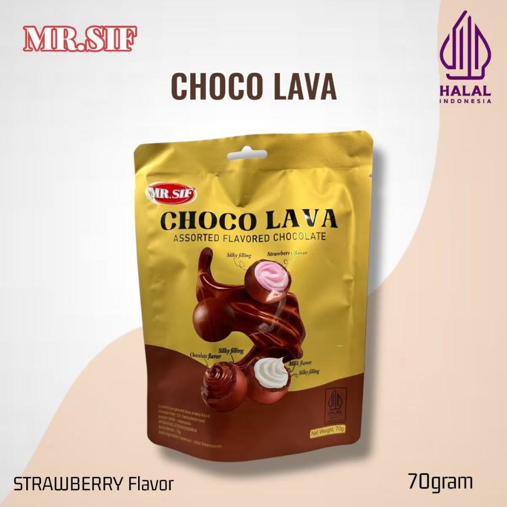 

Cokelat Mr.Sif CHOCO LAVA Ball Chocolate 70g Halal EXP 2026