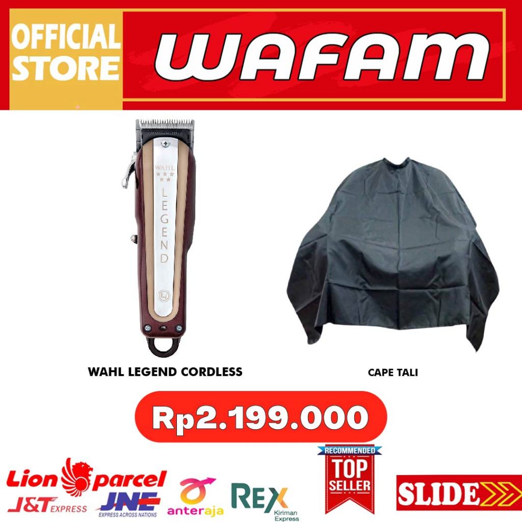 WAHL CLIPPER LEGEND CORDLESS ORIGINAL / MESIN ALAT CUKUR BARBER SHOP