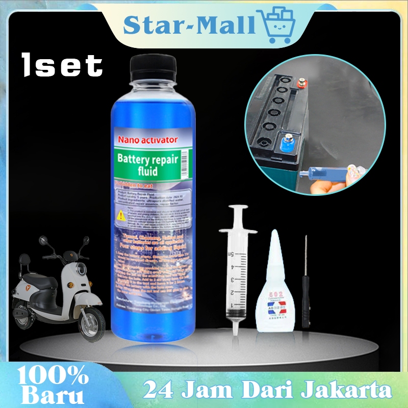 Cairan Perbaikan Baterai Aki Kering / Cairan Elektrolit Aki Kering Dengan Perkakas