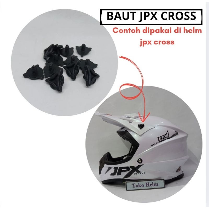 BAUT JPX CROSS FOX 1 original JPX BAHAN PLASTIK (Harga per PCS)
