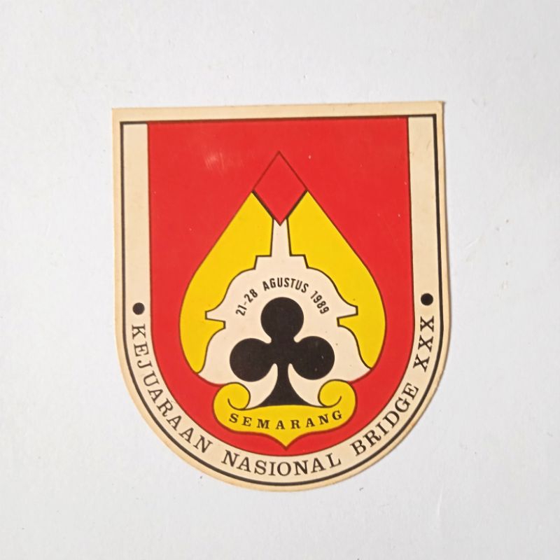 

Vintage Sriker Lama Kejuaraan Nasional Bridge XXX Semarang 1989