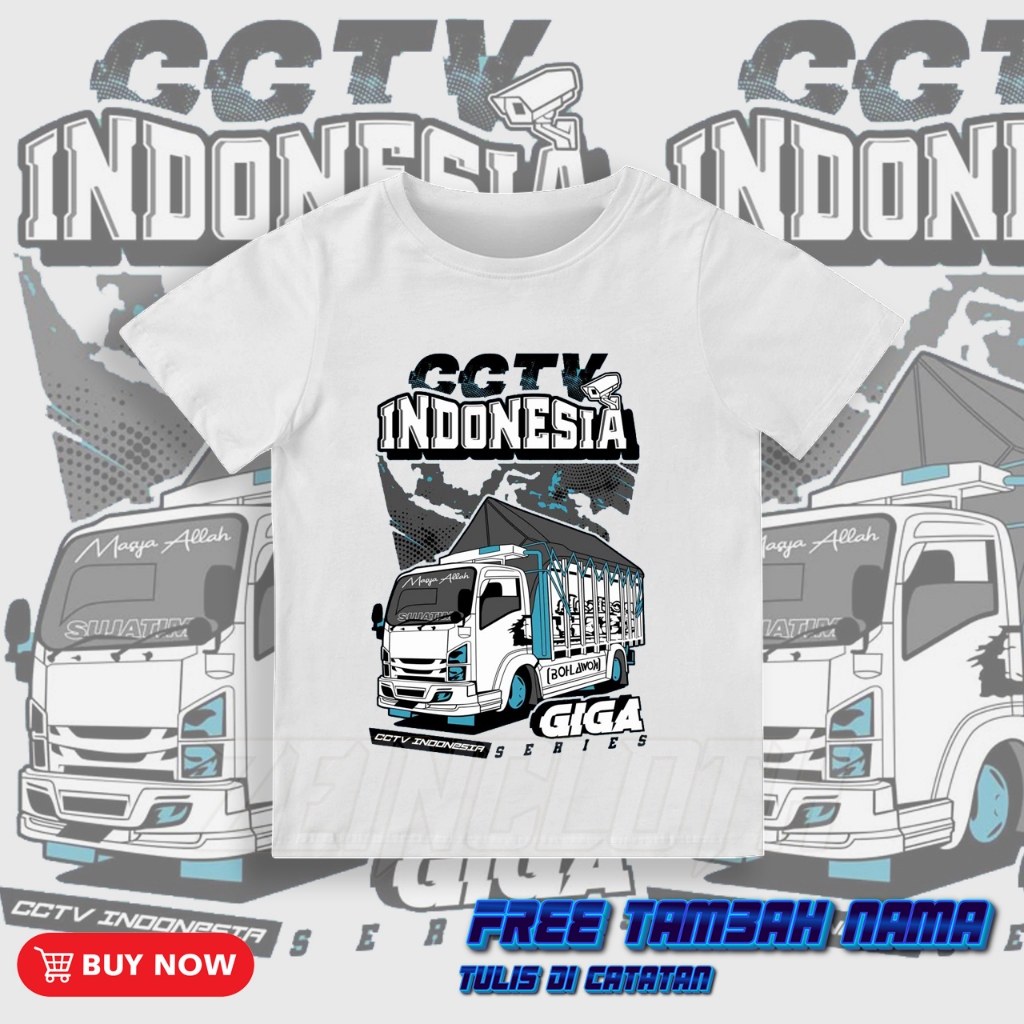 Kaos Baju Anak Truk Mania / Kaos Baju Anak Truk Isuzu Giga